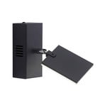 Mira LED-Wandleuchte, black pearl, CCT - PURE