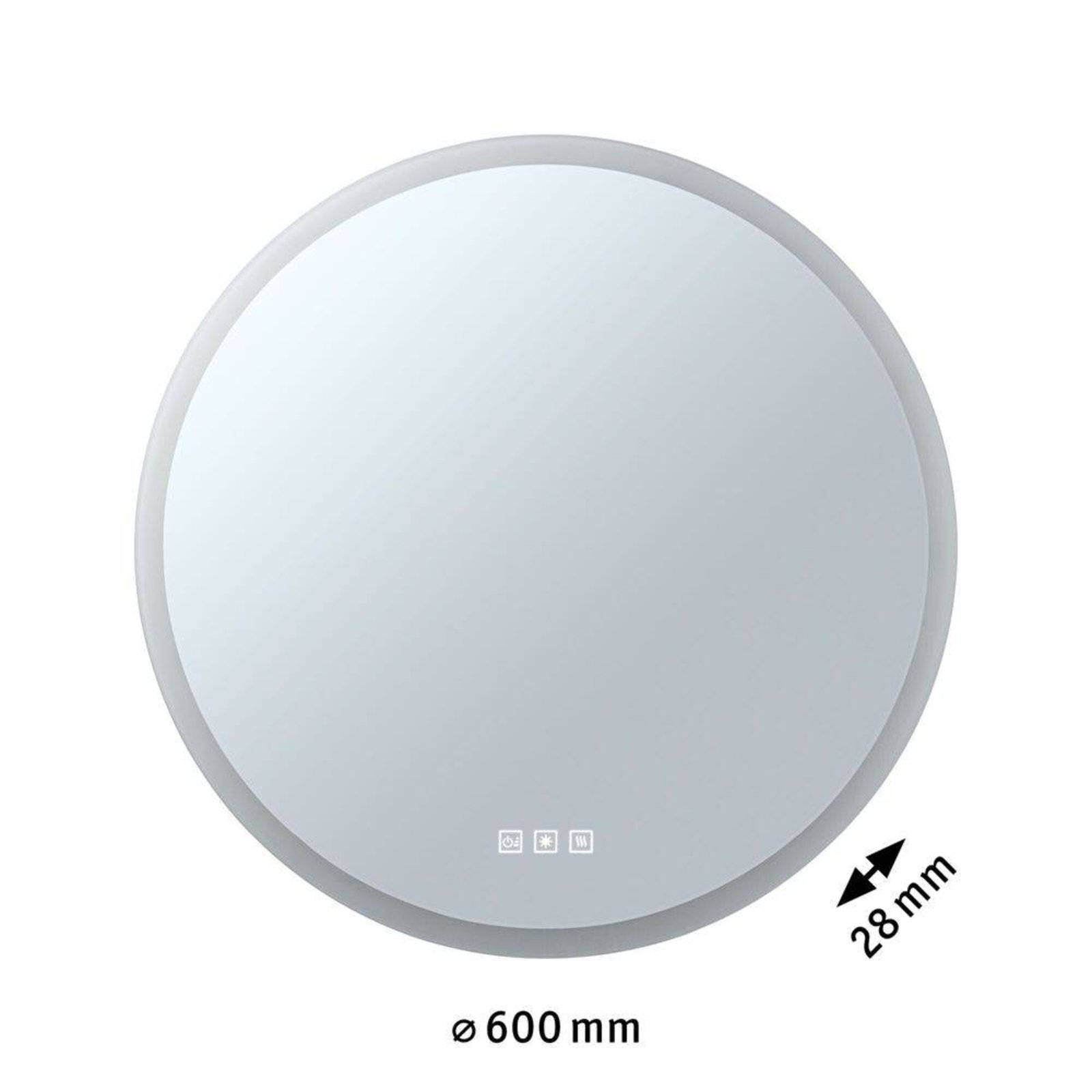 Mirra LED Mirror Ø60 IP44 Bijela - Paulmann