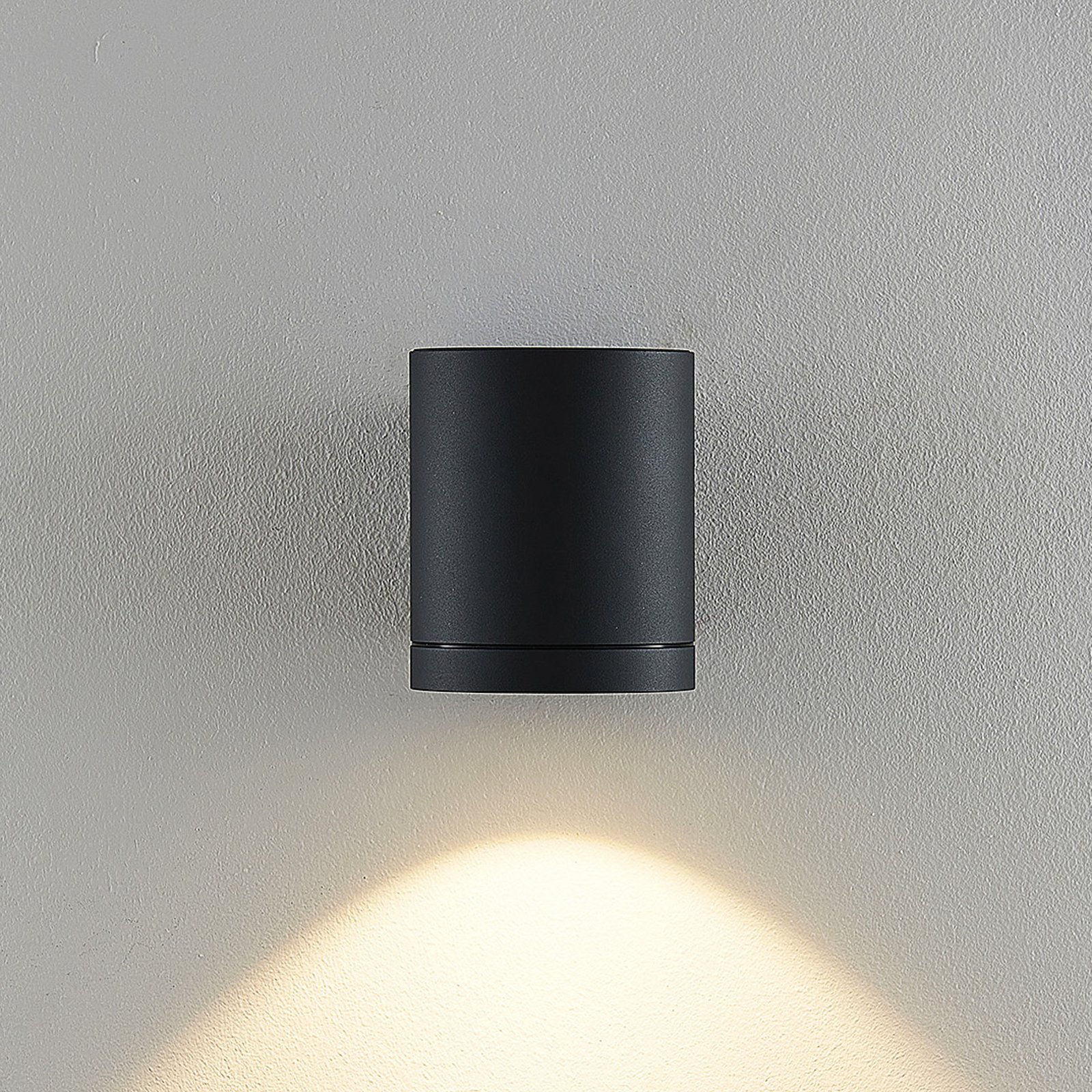 Molto Luce LED outdoor wall lamp Foris Round W, anthracite