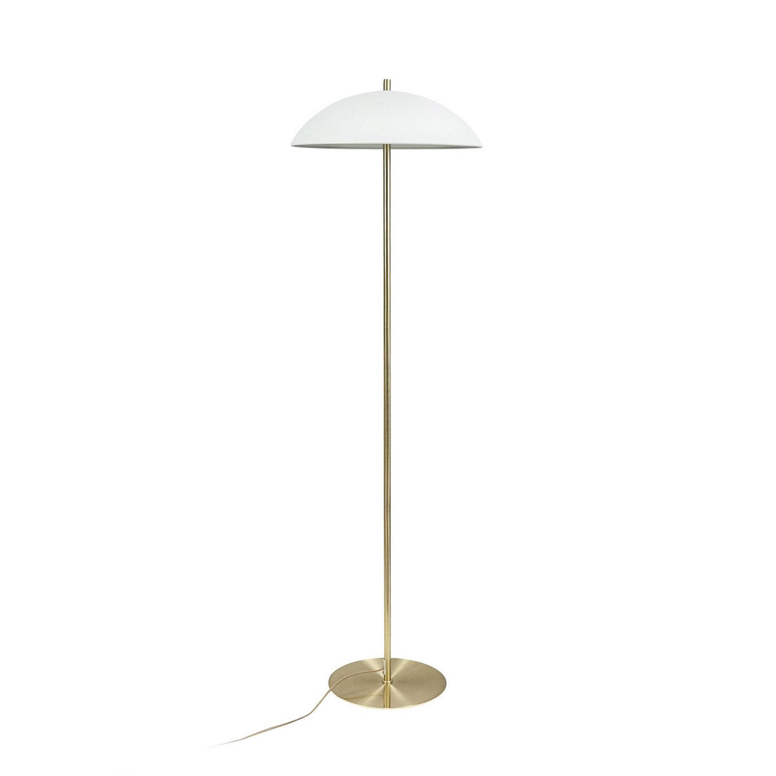 Lampe sur pied Globus Dyberg Larsen, hauteur 150 cm, beige/laiton