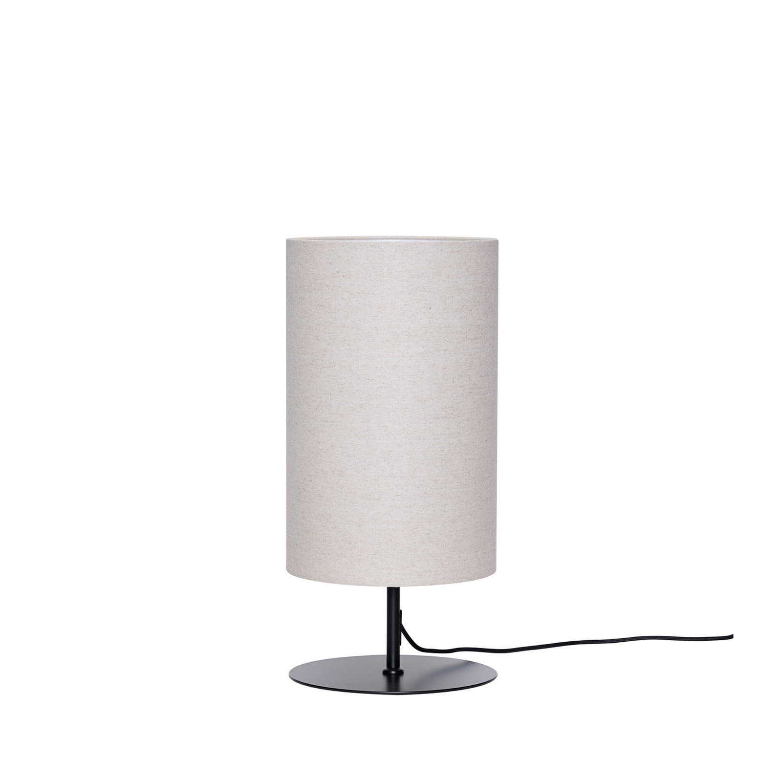 HÜBSCH Tischlampe Sable, sandfarben, Höhe 50 cm, Textil
