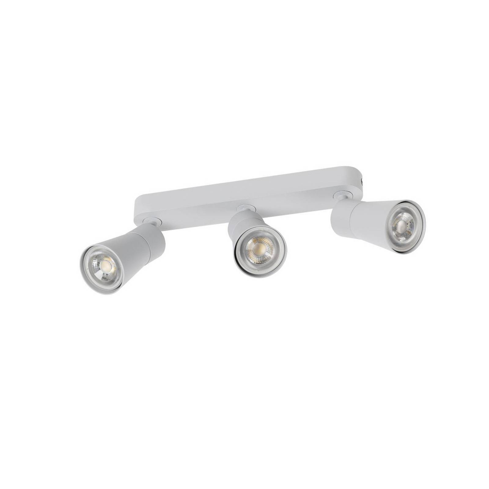 SLV Deckenlampe Puri 2.0 Cone, grau, Länge 26 cm, 3-flg.