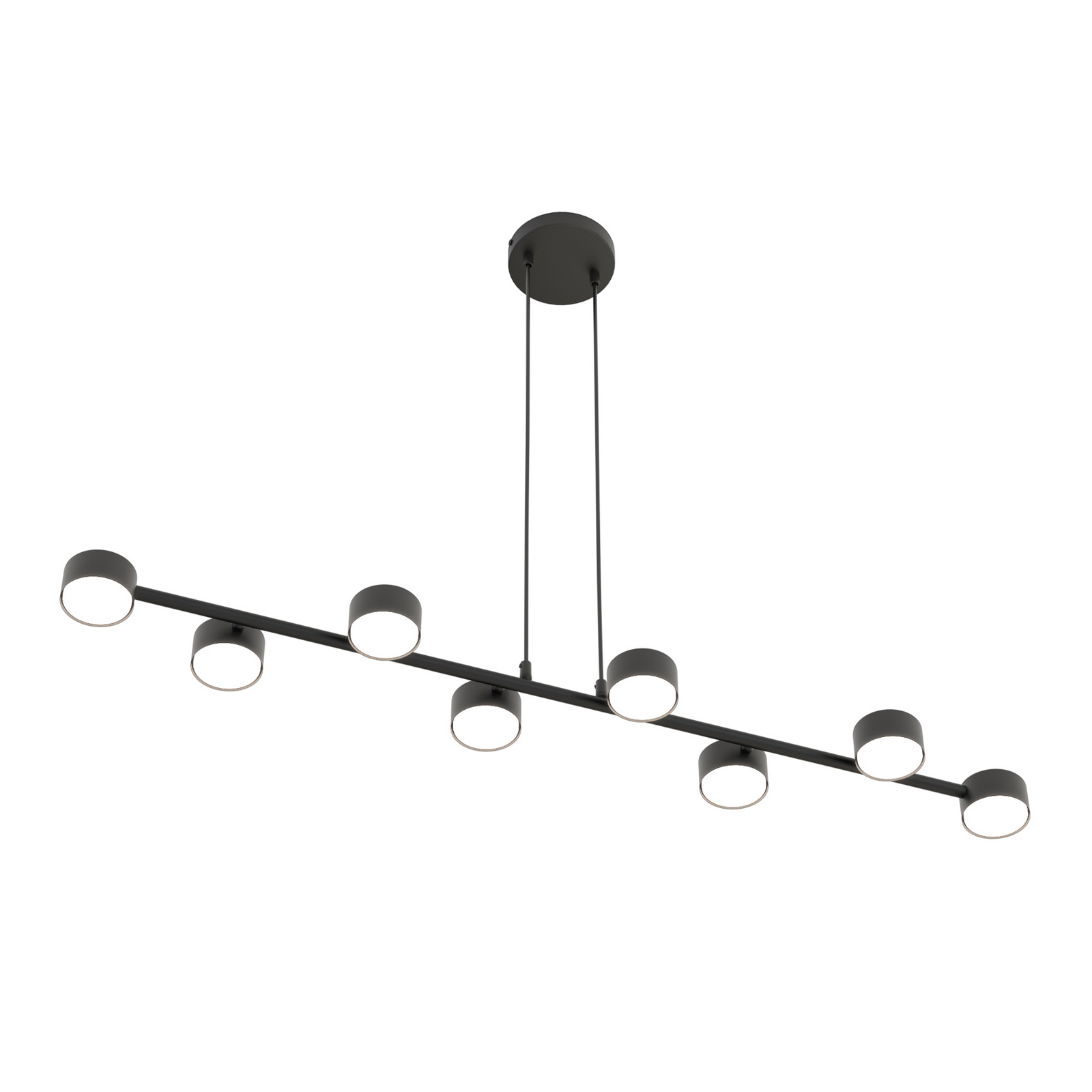 Deckenstrahler Megara, Länge 100 cm, Metall, 8-flg.