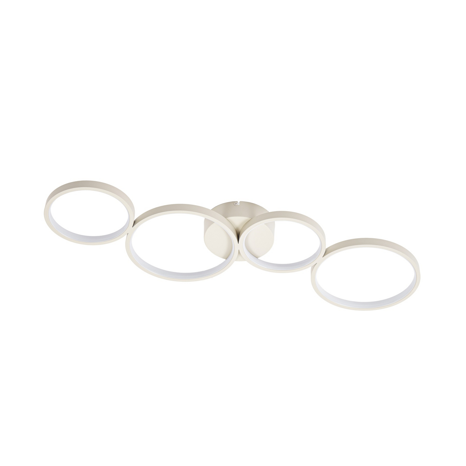 Evengeline LED ceiling lamp, beige, aluminium, length 88 cm – Lindby