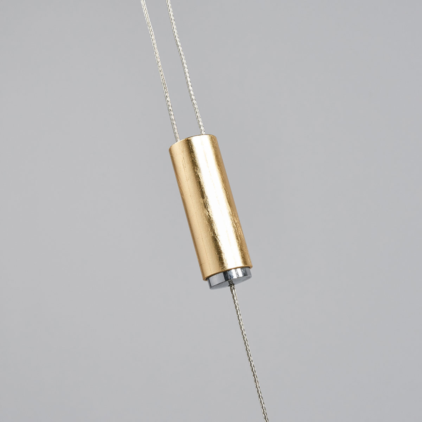 Quitani LED pendant light Malu, gold, length 100 cm