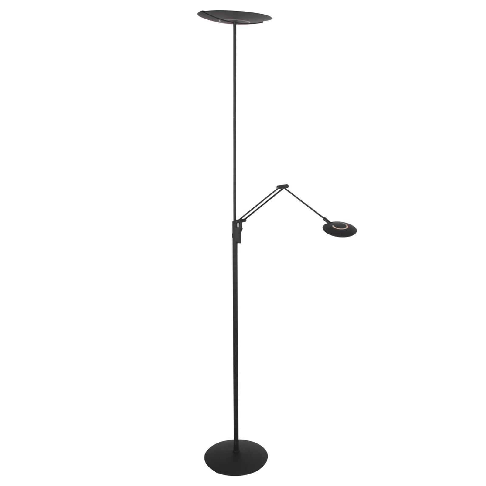 LED stalinė lempa „Zenith 2“, juoda, skaitymo lempa, CCT nuotolinio valdymo