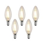 Żarówka filament LED E14 4W 827 świeca 5 szt.