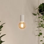 Pozueta 1 candeeiro suspenso, luz única, branco