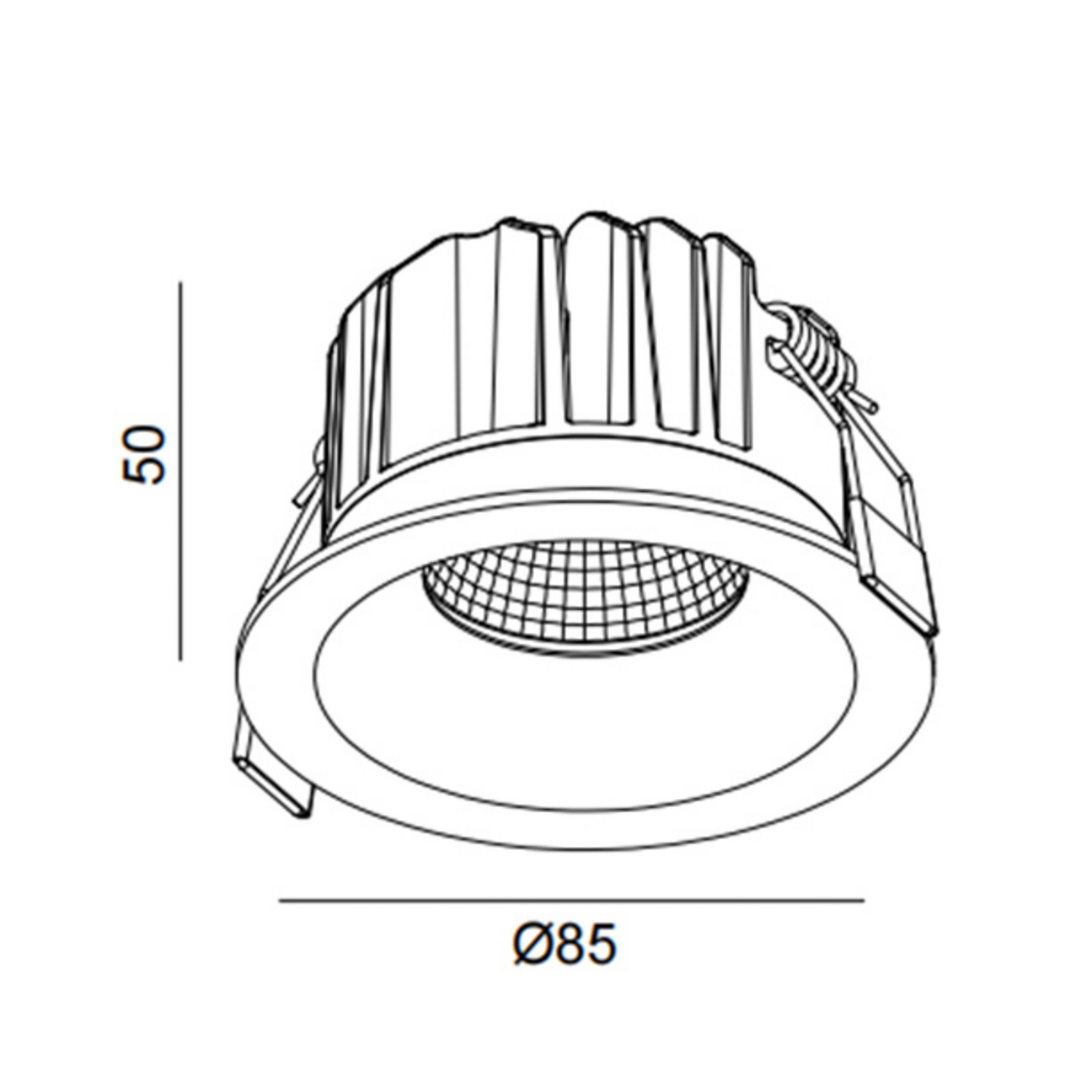 SLC LED süvistatav allvalgusti OnePro Soft, valge, 4000 K, alumiinium