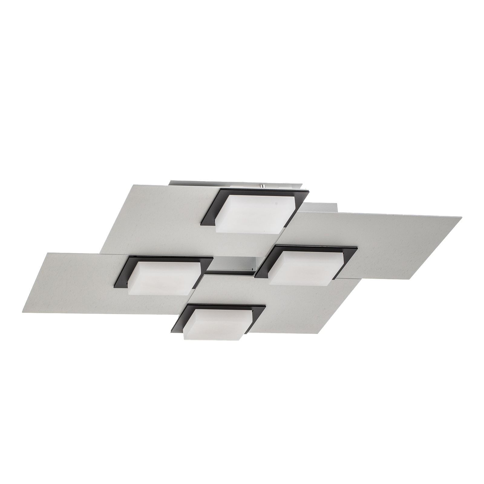BANKAMP Quadro LED-taklampe 32 W sølv