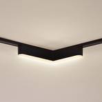 Lindby LED-Leiste 48 V Lumaro, schwarz, L-Form, Kunststoff