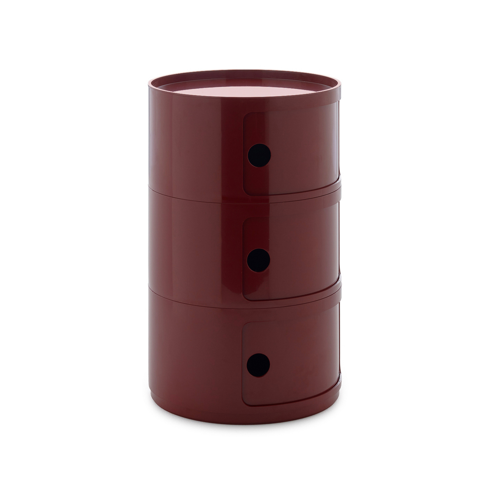 Componibili Big Container, rød, 3 elementer, høyde 69,5 cm - Kartell