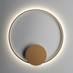 Fabbian Olympic LED fali lámpa 3,000K Ø80cm bronz színben