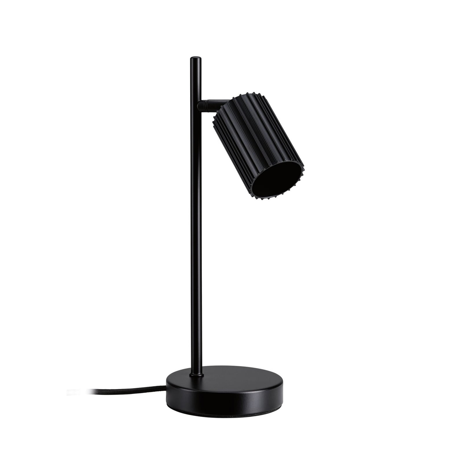 Paulmann bordlampe Lirena, matt svart, høyde 35 cm, metall