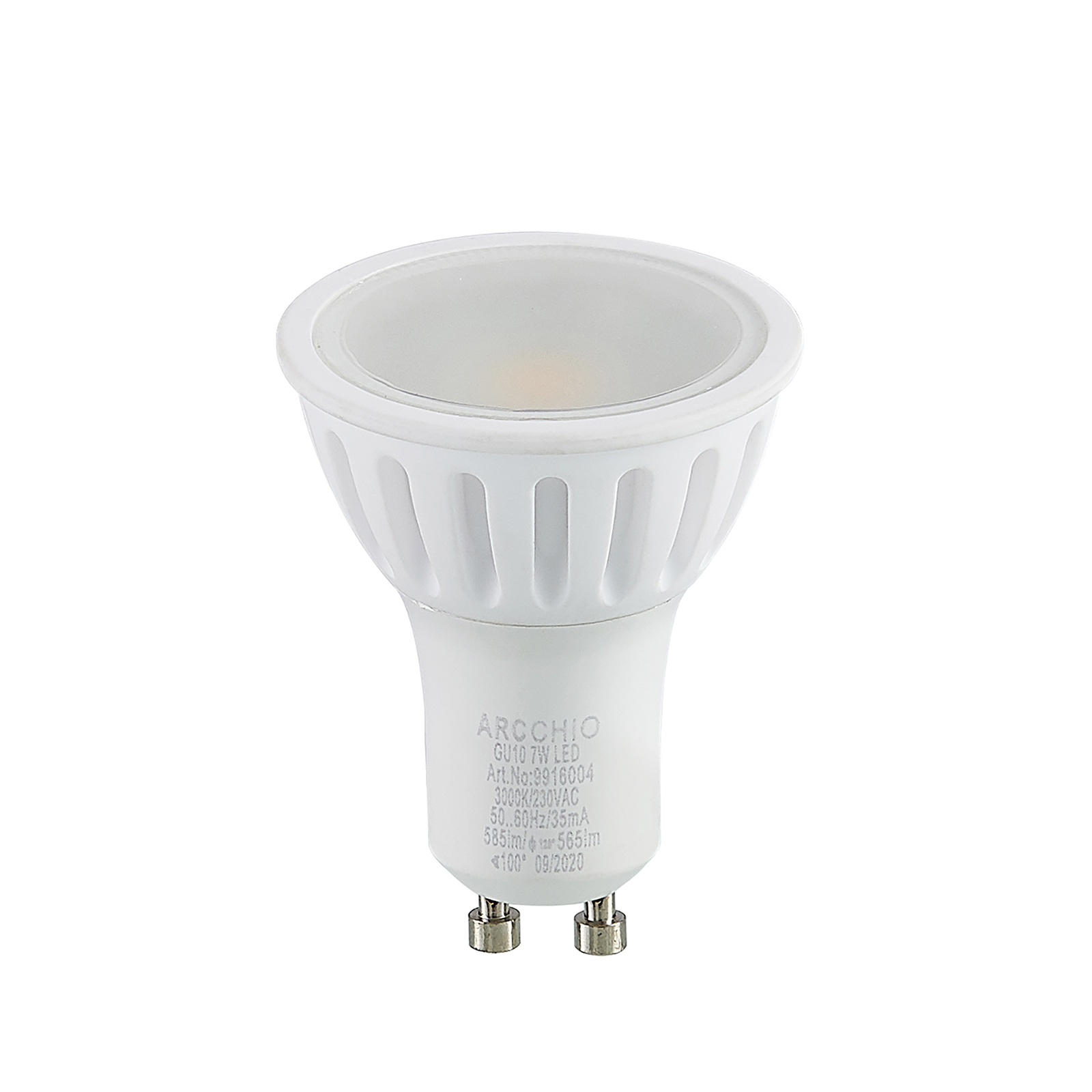 Arcchio-LED-heljastin GU10 100° 7W 3000K himmennys