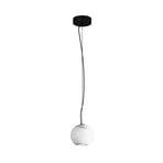 Lampa za vješanje BASIC TEXTURE, bijela, Ø 12 cm, mramor, GU10
