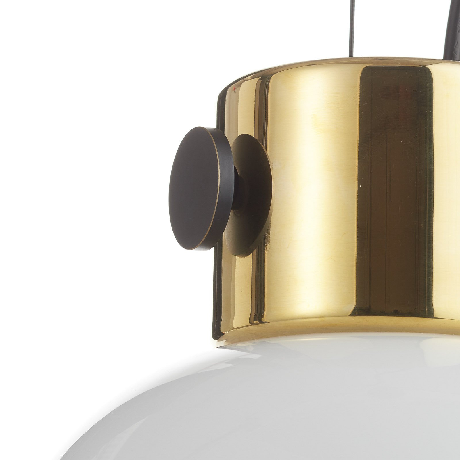 Audo JWDA pendant light, brass and opal glass