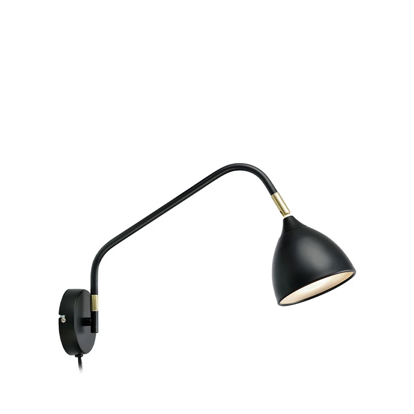 Markslöjd - Valencia Wall Lamp Black/Brass