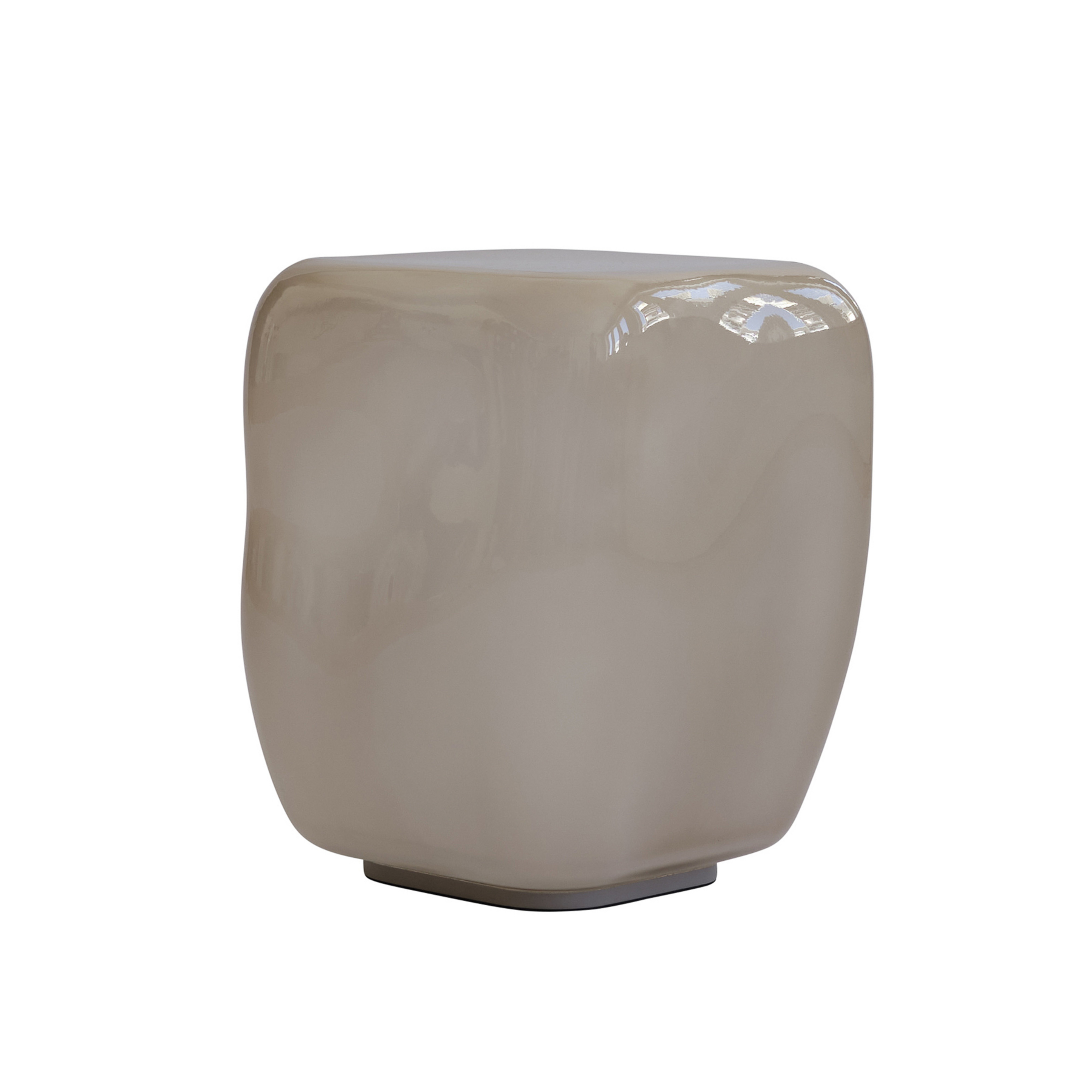 Ishi side table, beige, width 32 cm, glass - 101 Copenhagen