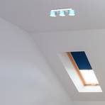 Φωτιστικό οροφής Cloudy beam τριών φώτων μπλε