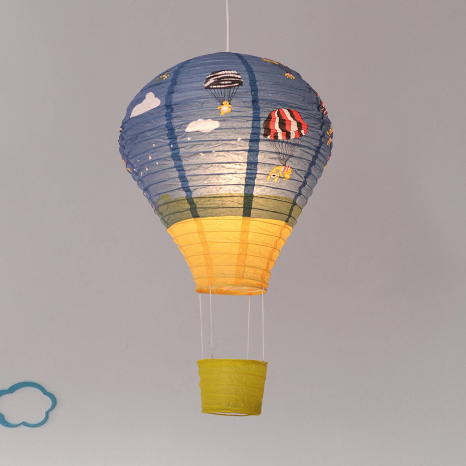 Lampa wisząca Ballon z papieru ryżowego