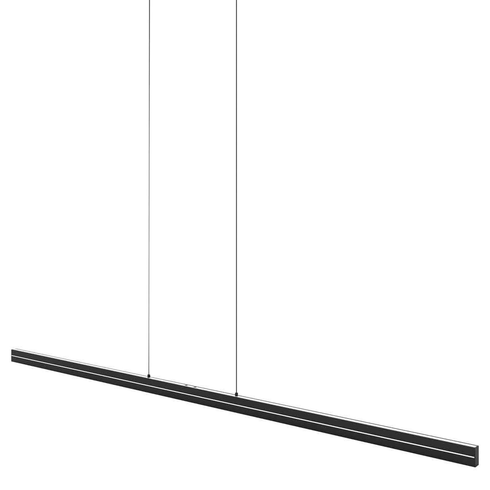 LED-Hängeleuchte Bande, 150 cm, schwarz, CCT, Dimmer