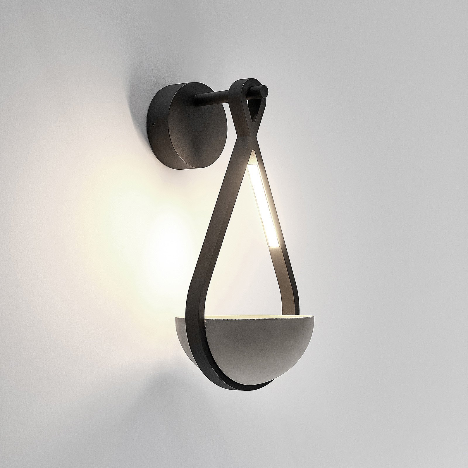 Florka Buiten Wandlamp IP54 Dark Grey - Lucande
