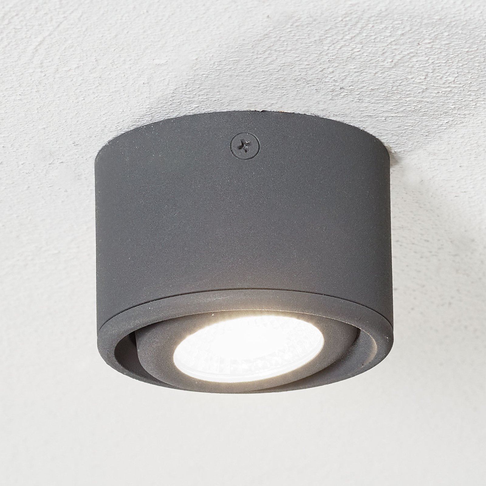 Kantelbare kop - LED downlight Anzio, antraciet