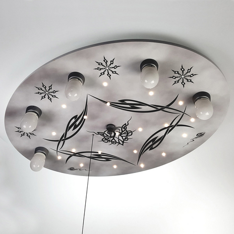 Deckenlampe Gothik mit LEDs und Alexa-Modul