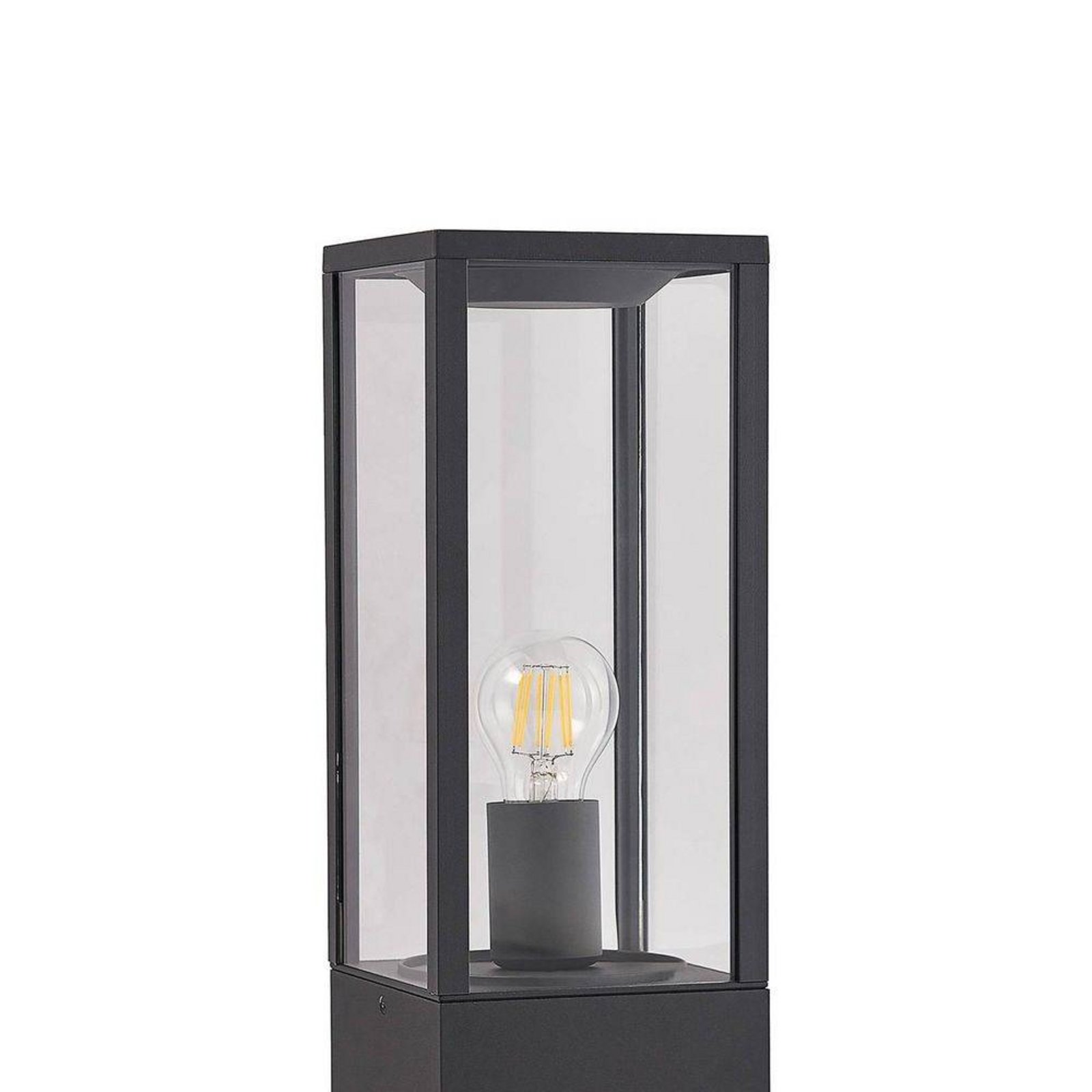 Peldar Zahradní Lampa H40 Dark Grey/Clear - Lindby