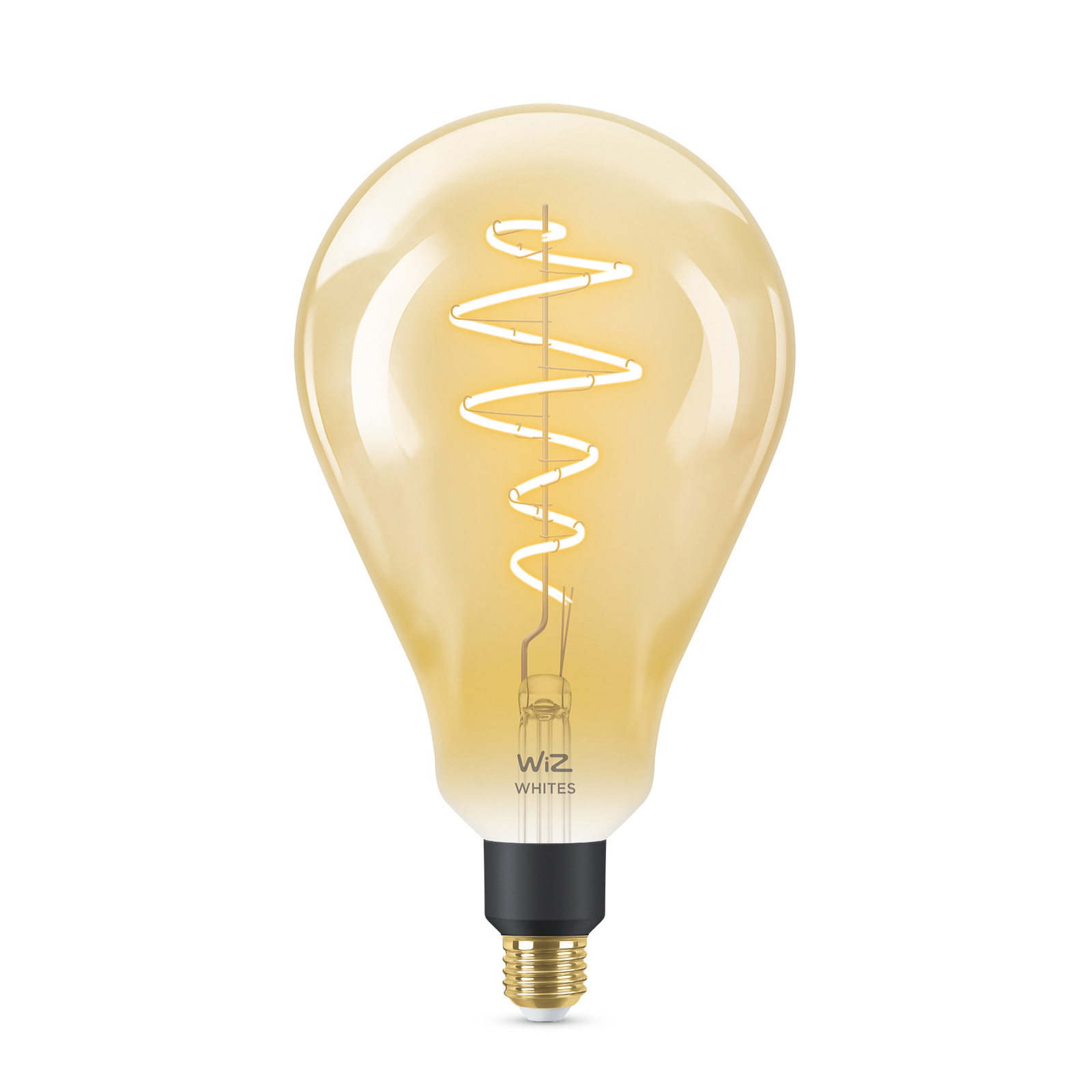WiZ PS160 lampadina LED E27 6W pera XL ambra CCT