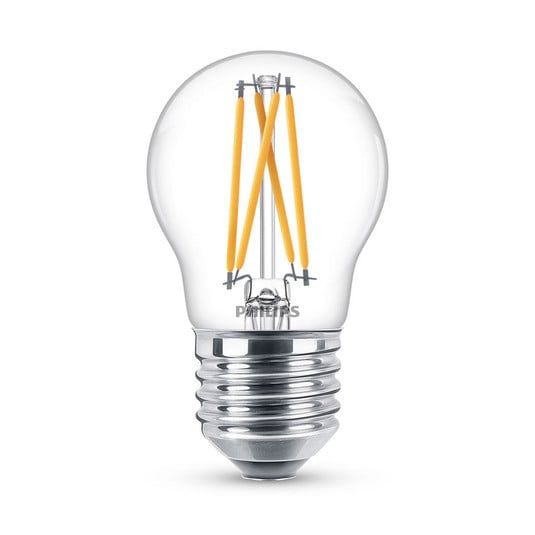 Philips WarmGlow ampoule LED E27 P45 2,5 W claire