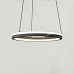 EGLO LED hanglamp MEZZOMONTE, zwart, Ø 48 cm, CCT