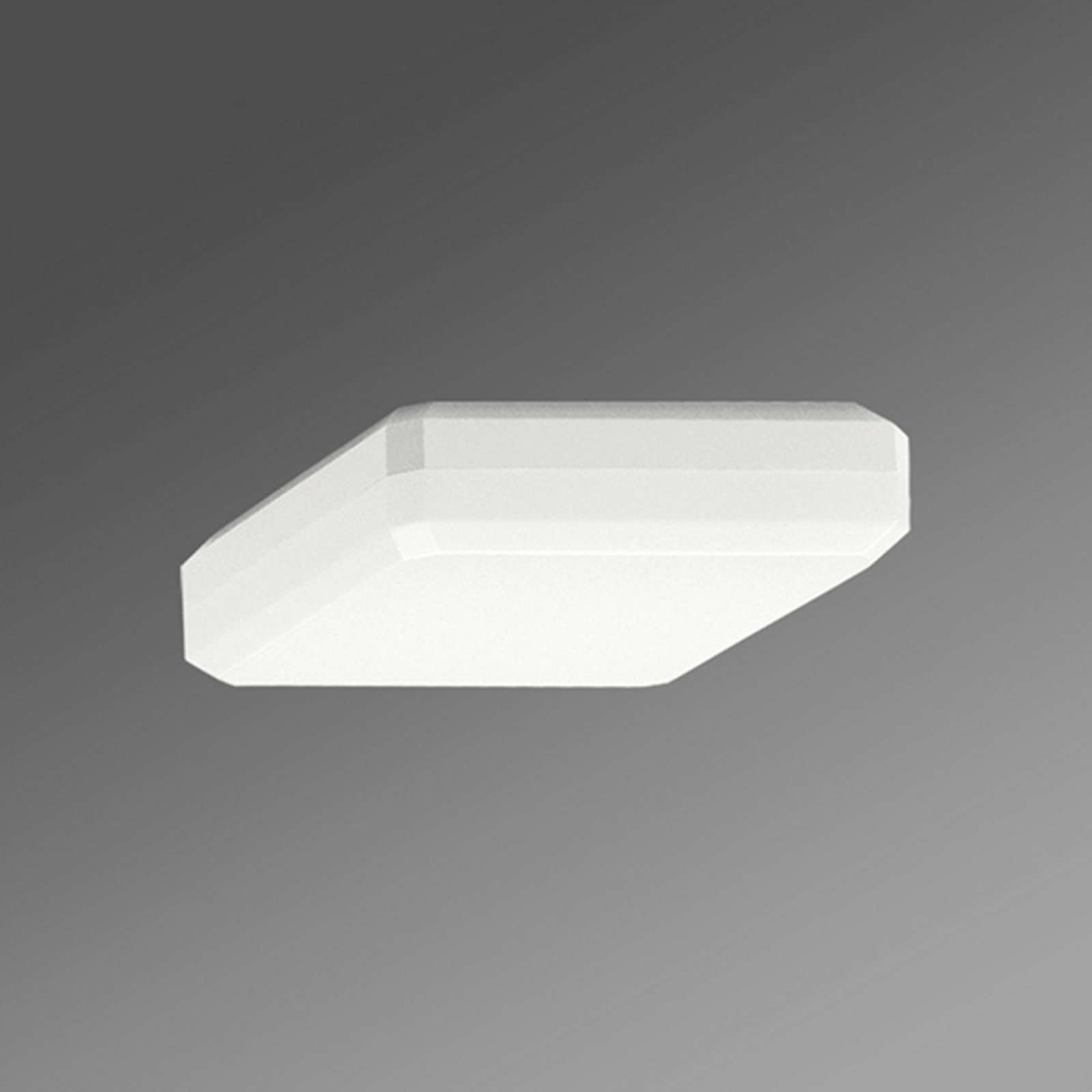 Quadratische Deckenanbaulampe WQL Diffusor opal uw
