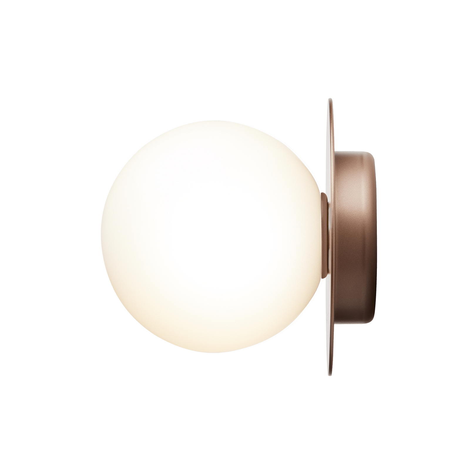 Liila 1 Wall/Ceiling Lamp IP44 Medium Dark Bronze/Opal - Nuura