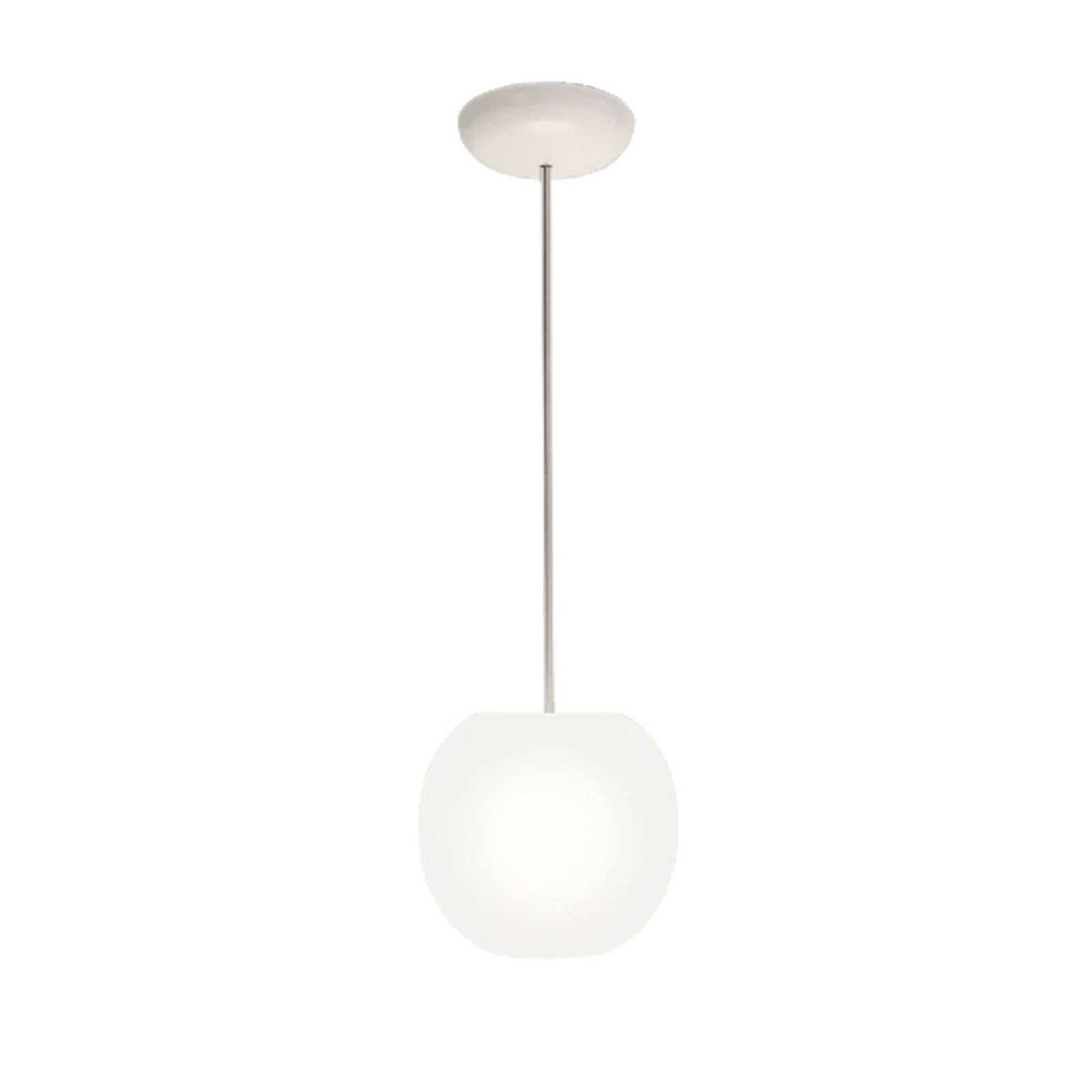 Casablanca Hängelampe Acai, weiß, Glas, Ø 16 cm, E27