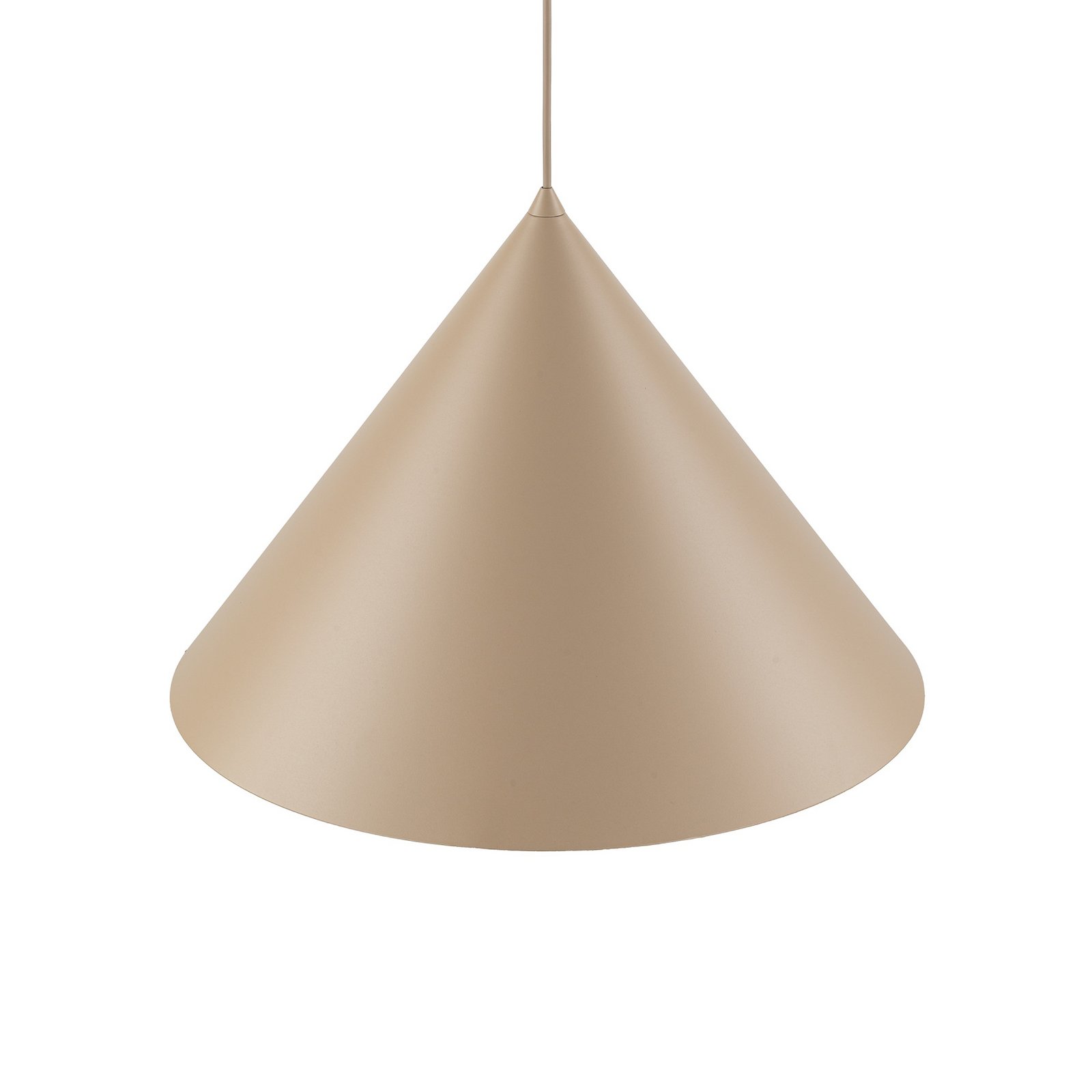 Závesné svietidlo Cono, 1-pl. , Ø 50 cm, pieskové, E27 Závesné svietidlo Cono, 1-pl. , Ø 50 cm, pieskové, E27