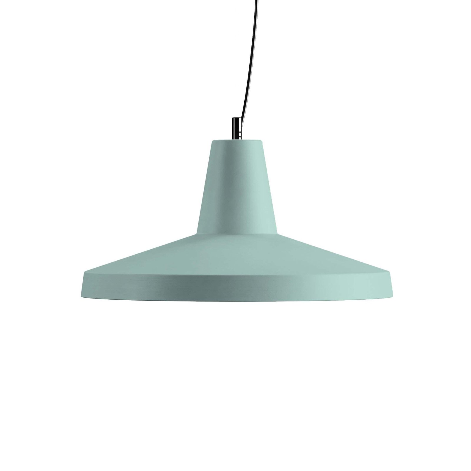 Karman Gangster pendant light, green, Ø 50 cm, ceramic, E27