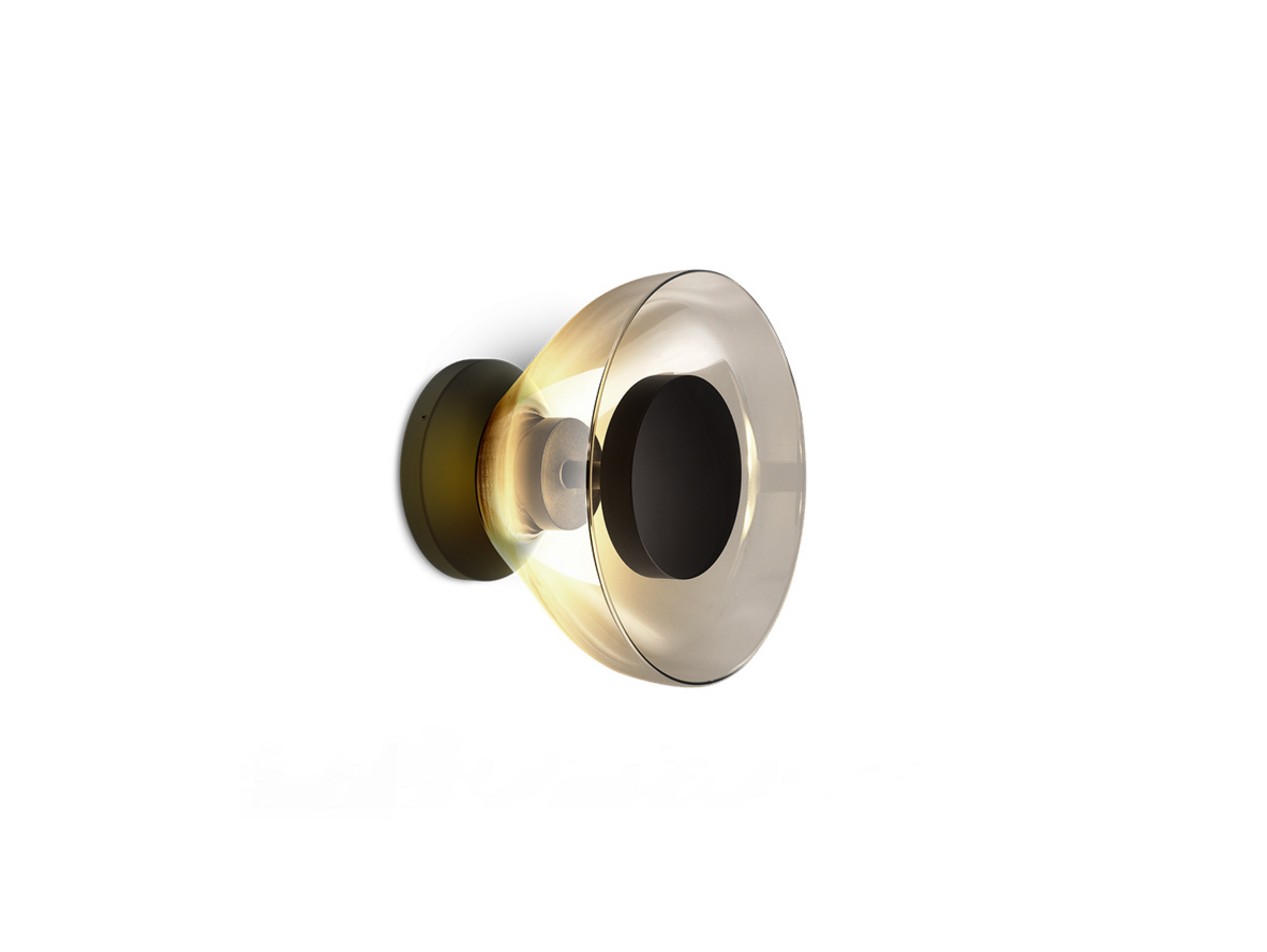 Aura Væglampe w/Canopy Transparent Smoked - Marset