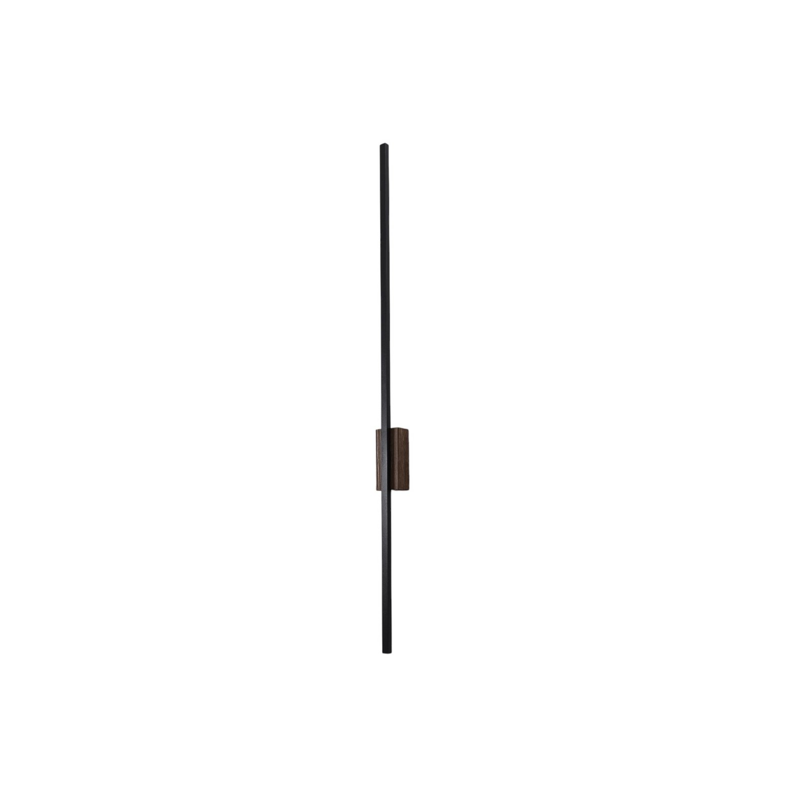 LED wall light Flash black/walnut height 108 cm 1-bulb