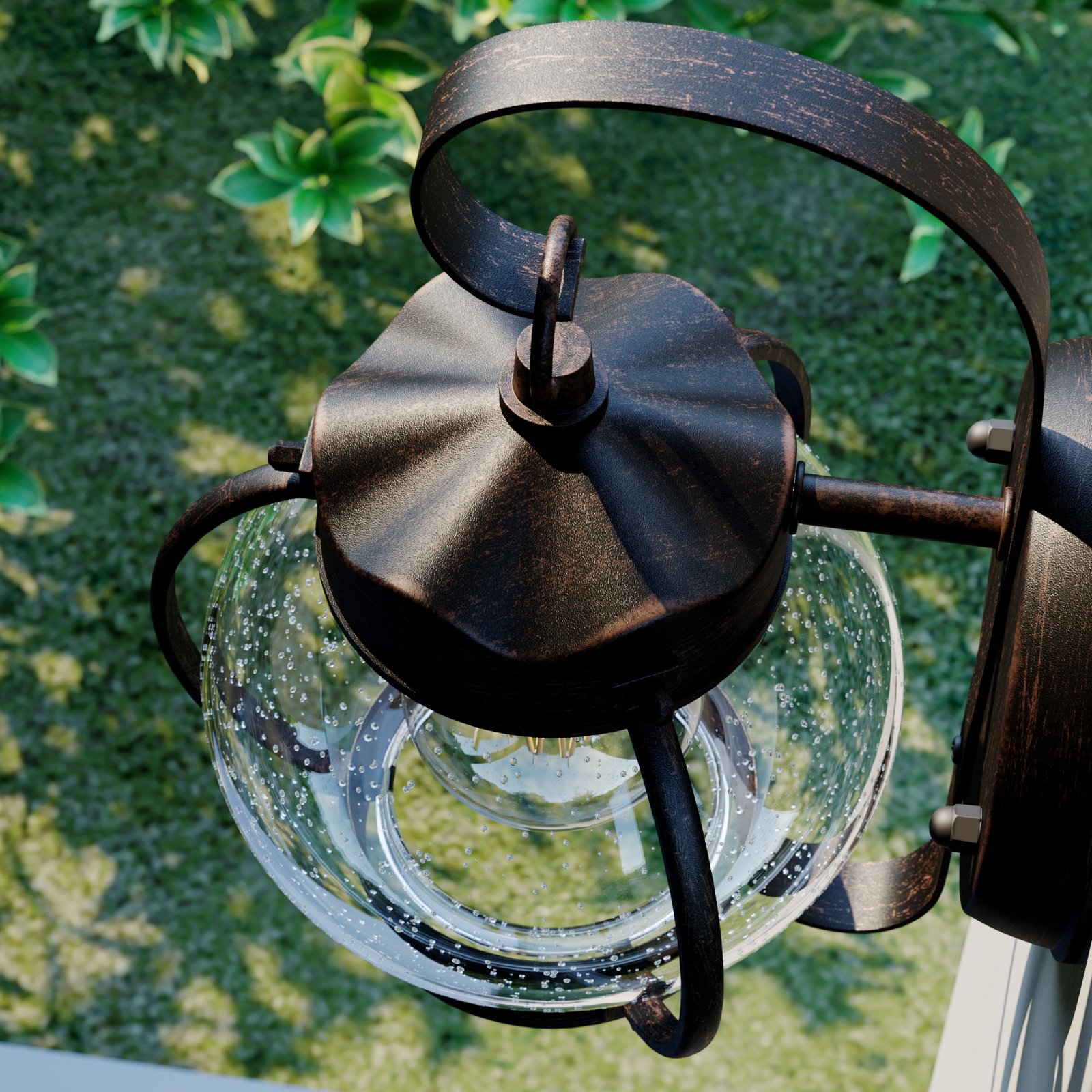 Gerlo Candeeiro de Parede Exterior Rust - Lindby