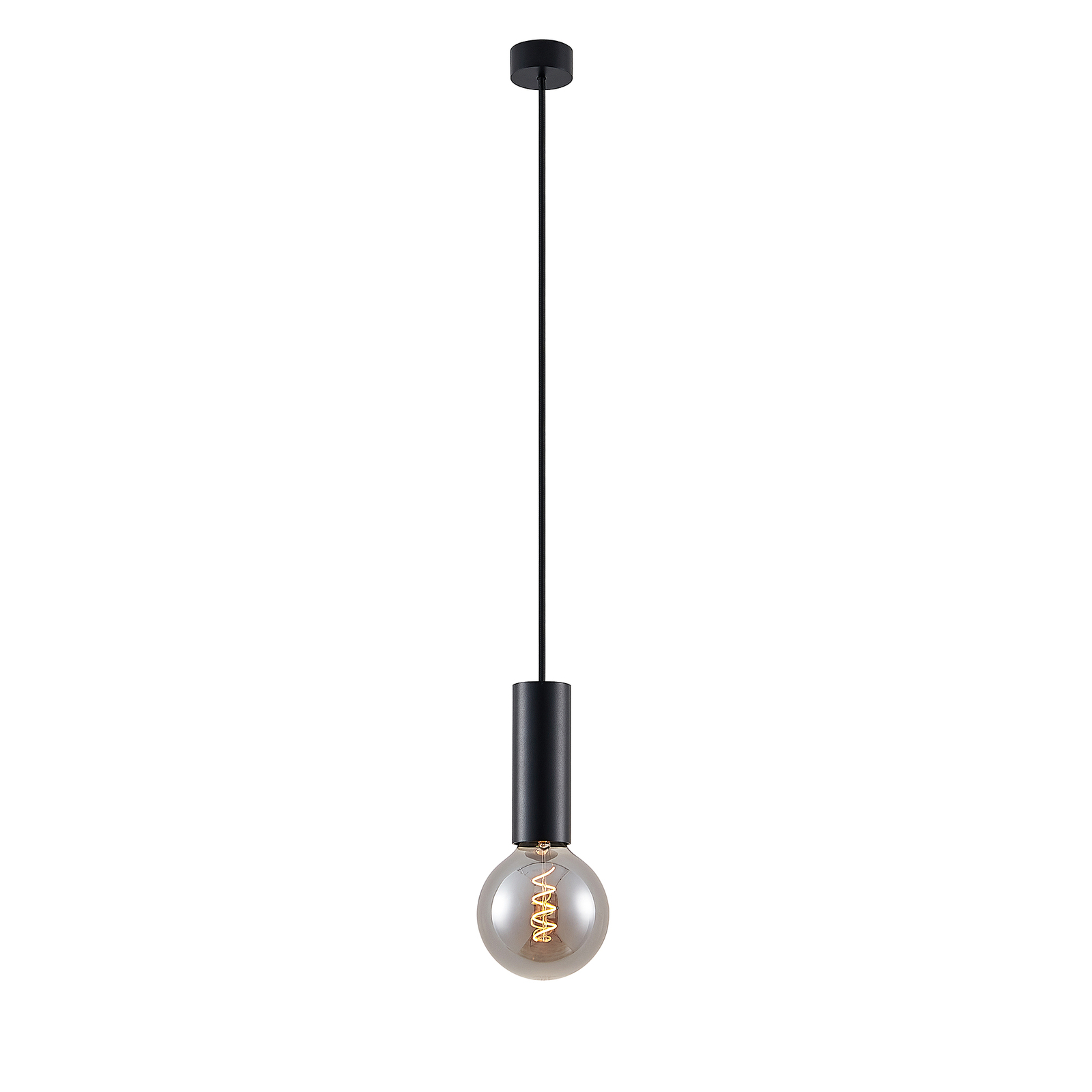 Arcchio Padilum hanglamp, hoogte 15 cm, zwart