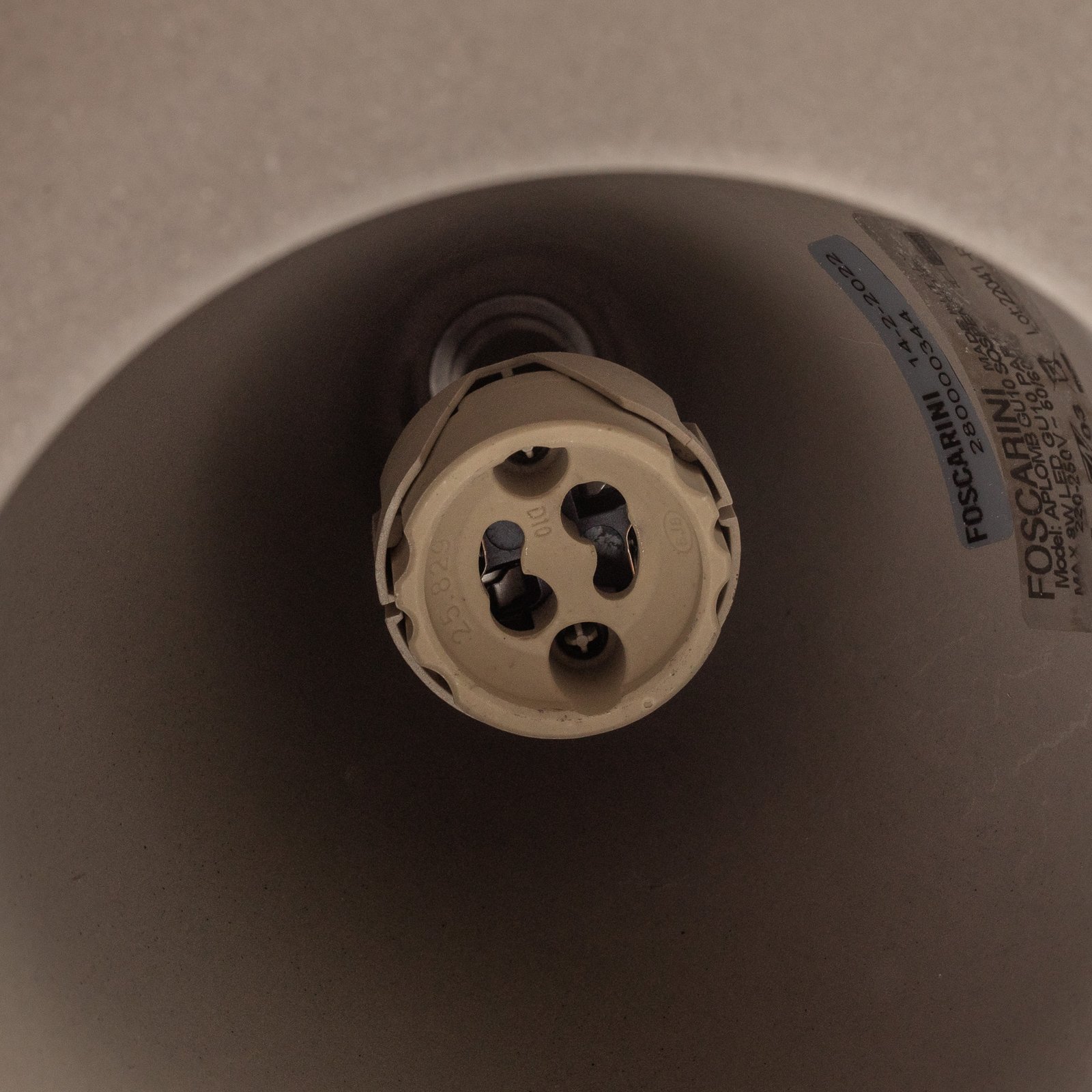 Aplomb Pendelleuchte GU10 grau Beton - Foscarini