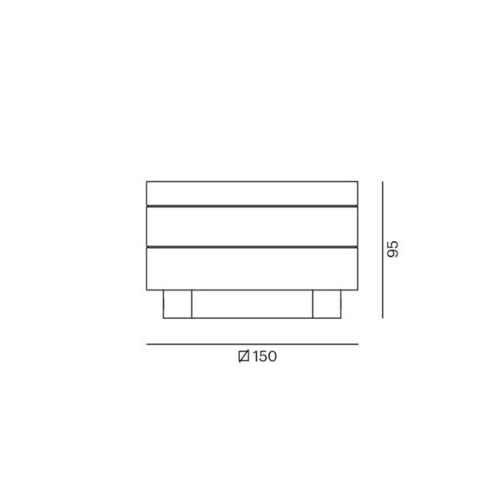 Mash LED-Sockelleuchte IP65