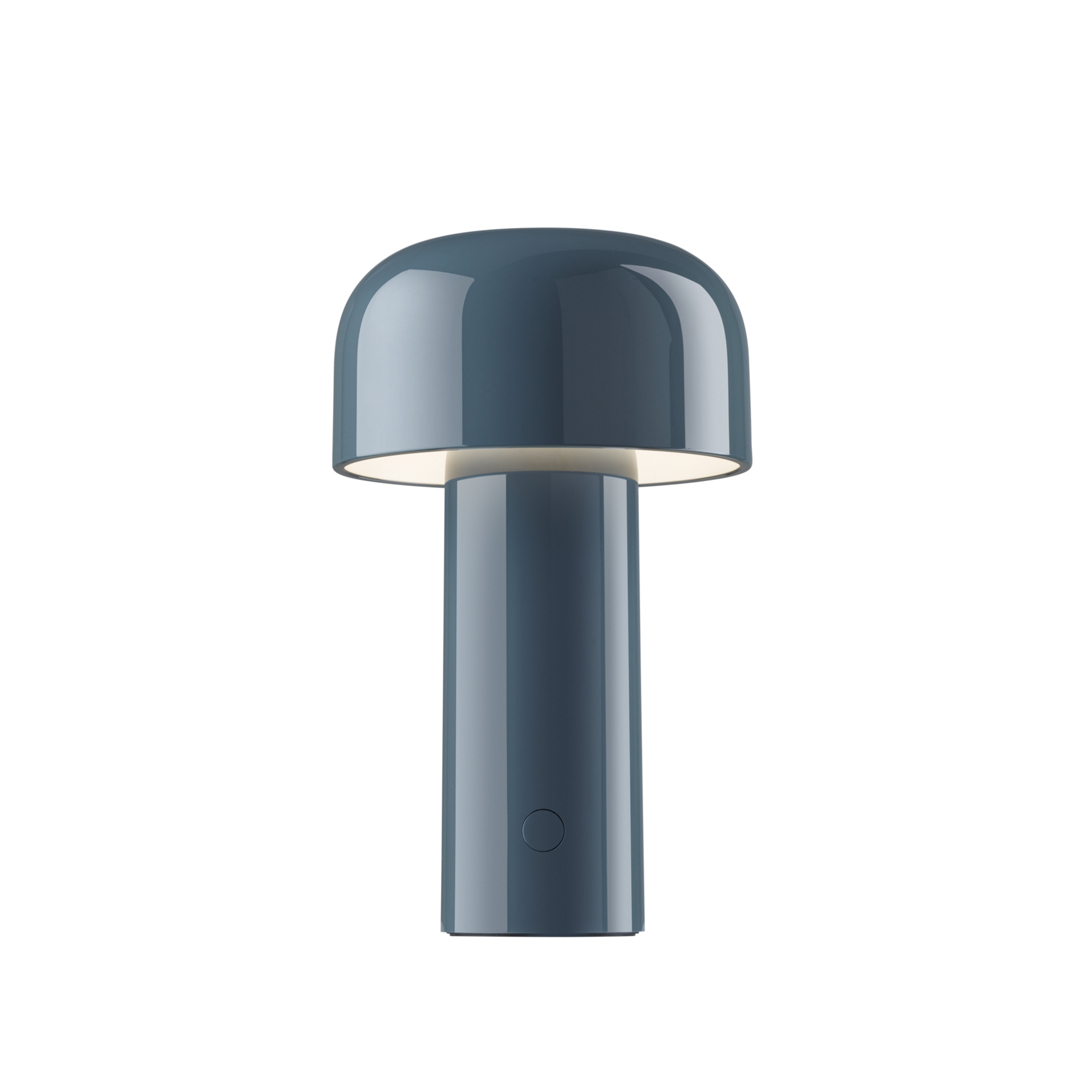 Lampe à poser LED rechargeable Bellhop, bleue, 21 cm, à intensité variable,