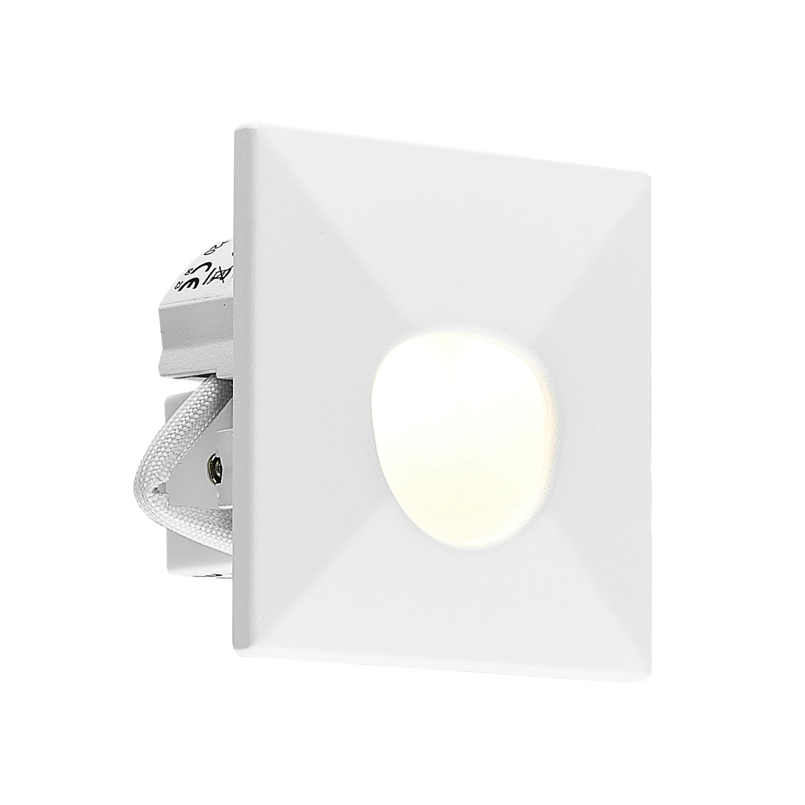 Lampe encastrable LED Molto Luce Wall 68 R Sina IP44 SQ, blanche, CCT
