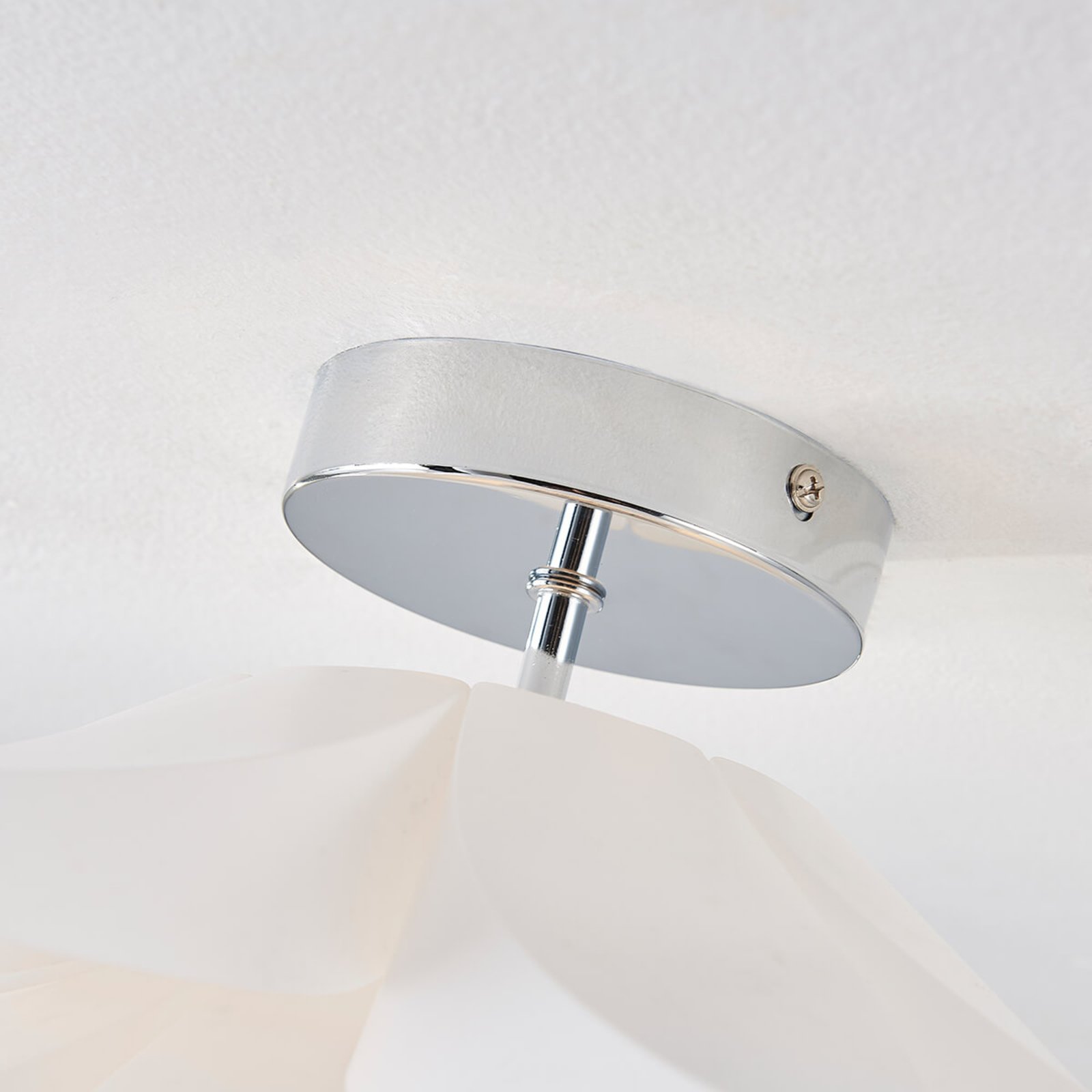 Rimon Ceiling Lamp White/Chrome - Lindby