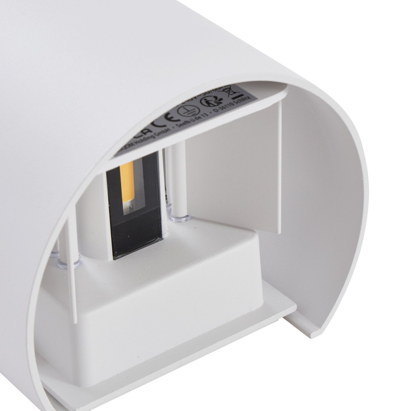 Nivar Round LED Applique da Esterno White - Lindby