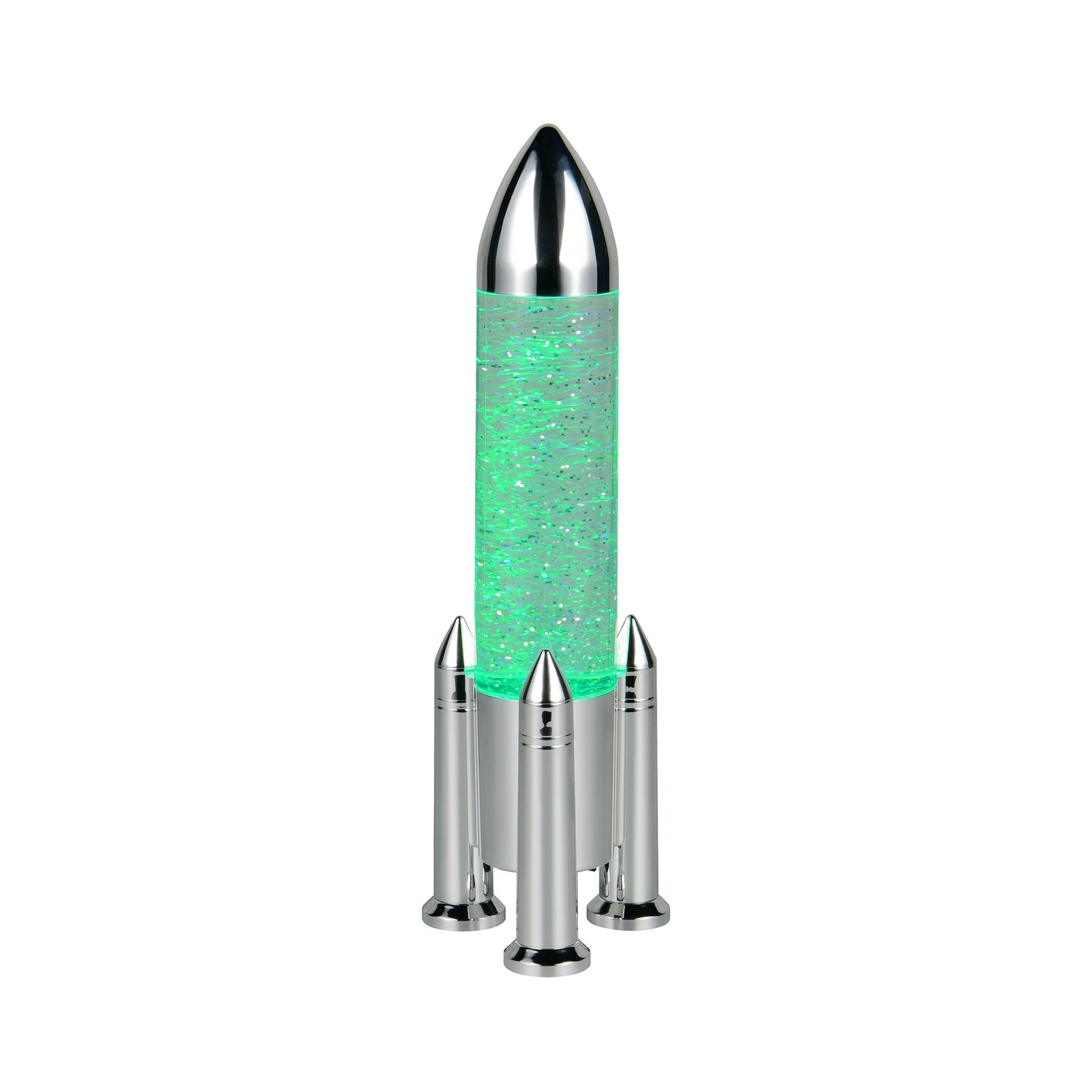 LED-bordslampa Apollo, titanfärgad, höjd 33 cm, RGB, USB