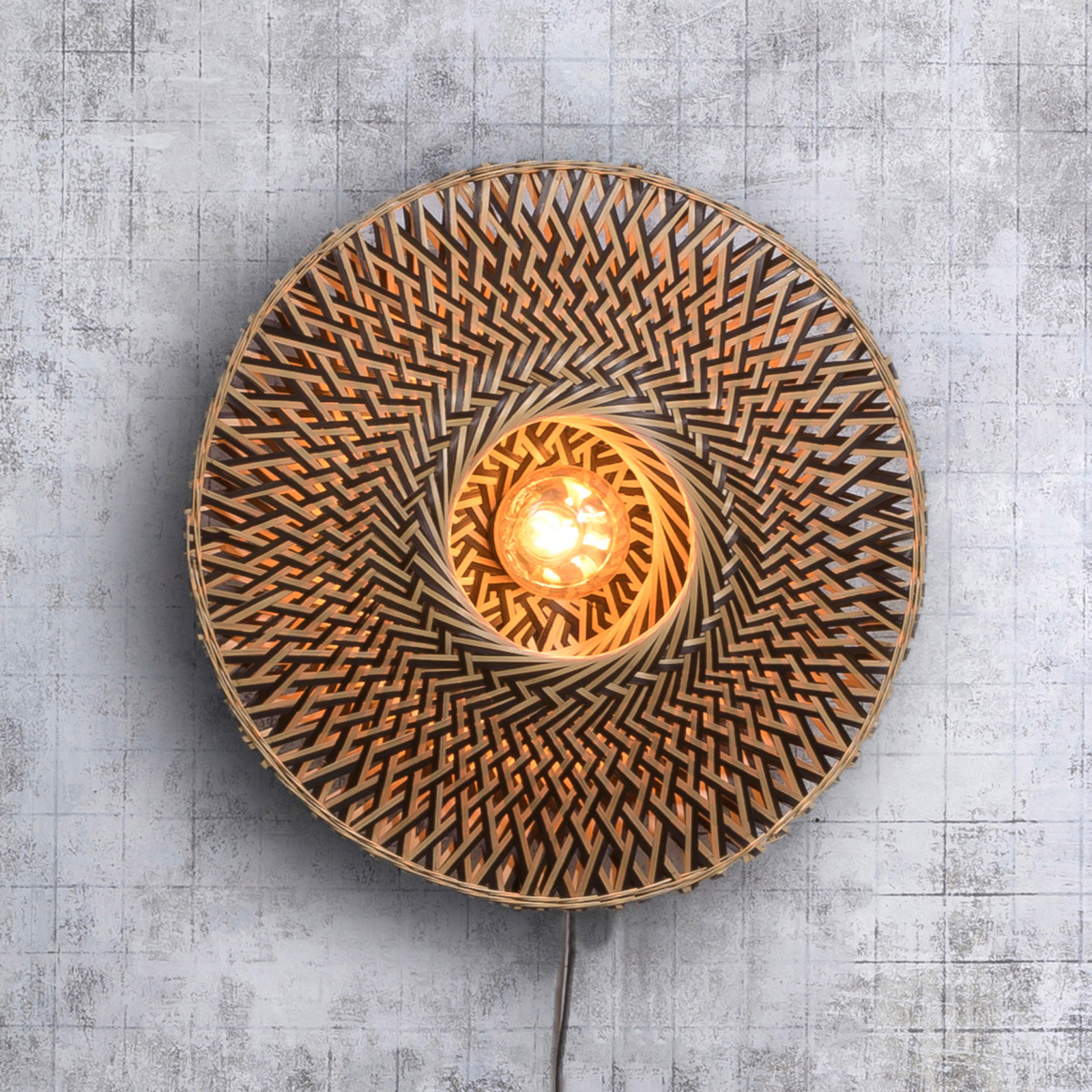 GOOD & MOJO Bali wall light made of bamboo